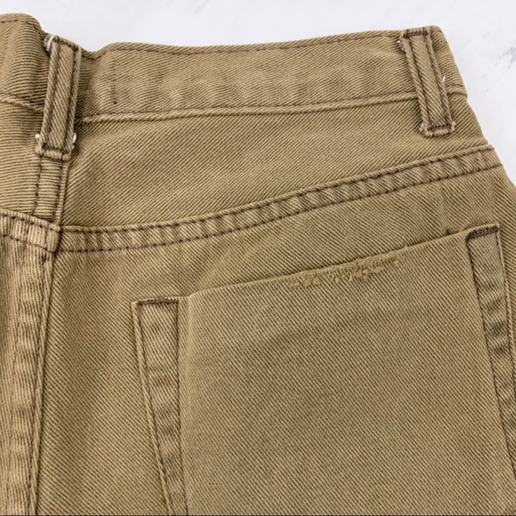 Mustard Seed- Light Brown Button Cut Off Shorts SJ - Picture 5 of 7